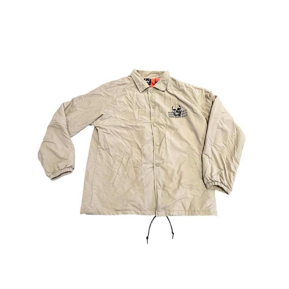 WXYZ Men's Beige‎ (Sand) Work Workshop Skate Jacket Button Up Large Brand New
